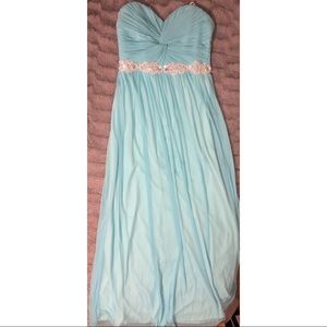 Beautiful long turquoise blue dress